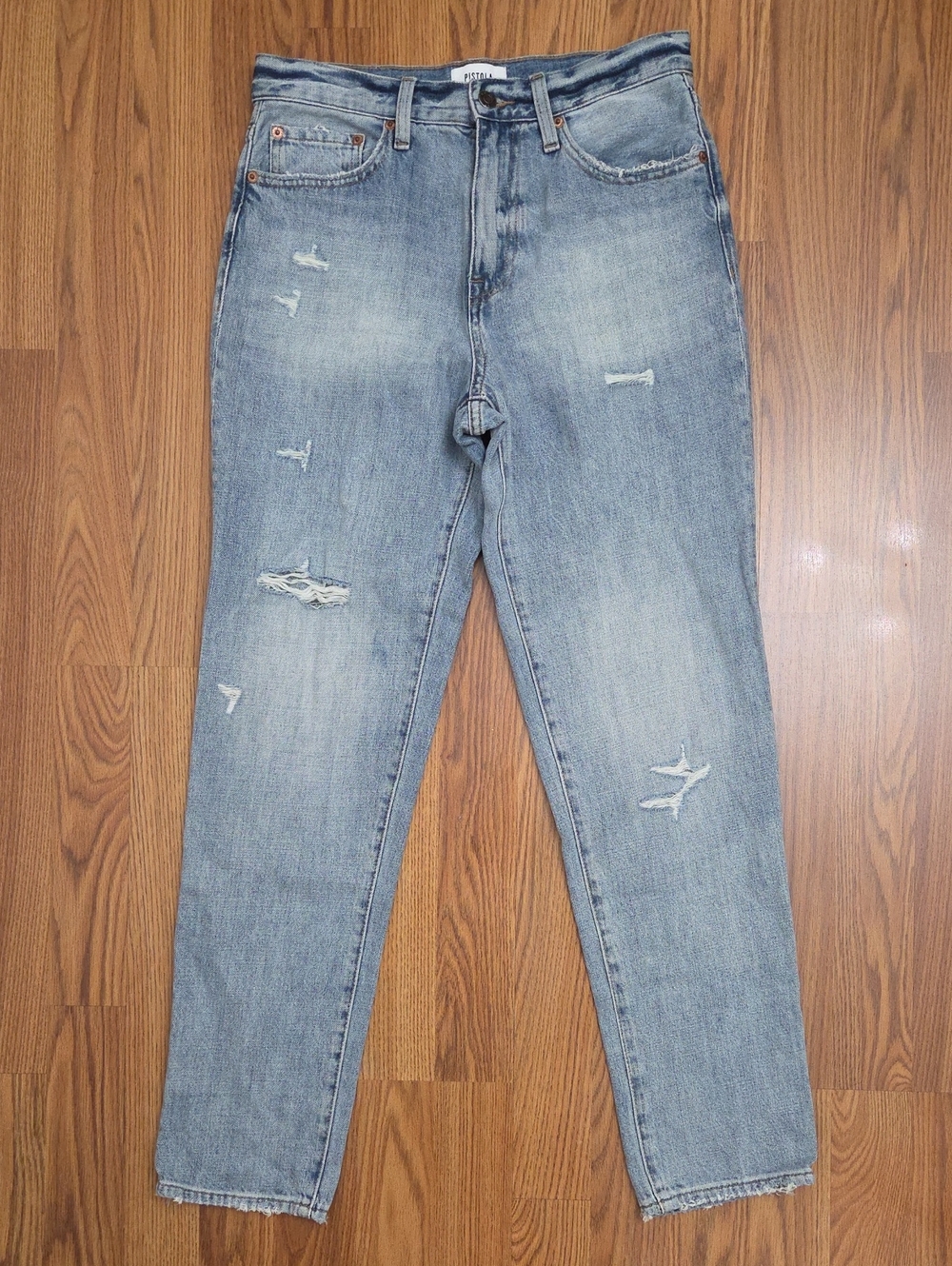Pistola Presley High-Rise Relaxed Roller Denim Jeans Light Wash/ 27